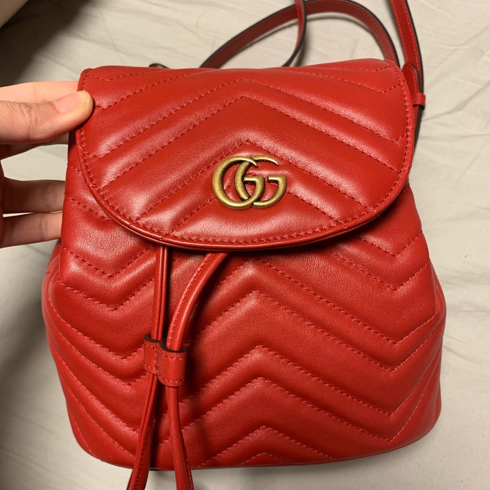 Gucci Marmont matelassé backpack